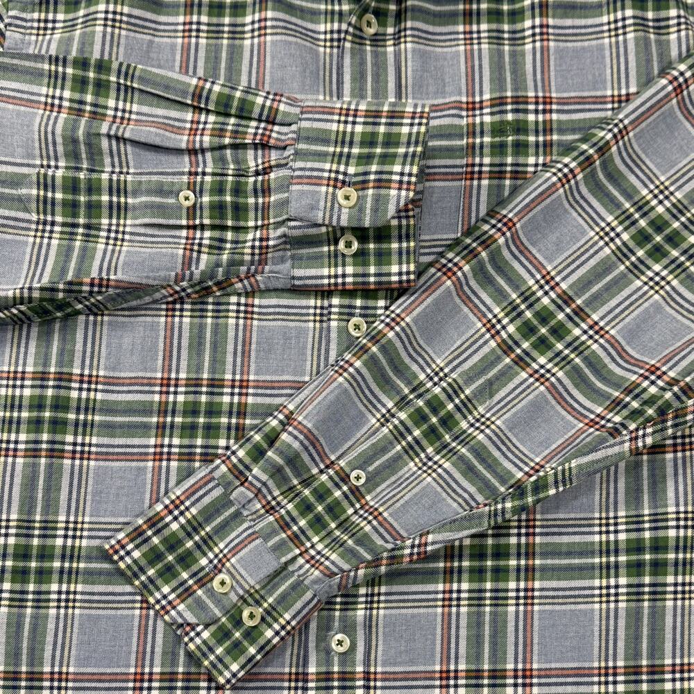 Southern Tide Men’s Classic Fit Button Down Shirt Medium Green Plaid Cotton - Picture 12 of 15